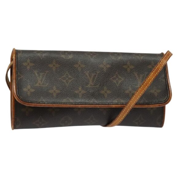 Louise et Cie Handbags - LOUIS VUITTON Monogram Pochette Twin GM Shoulder Bag M51852 LV Auth 121012